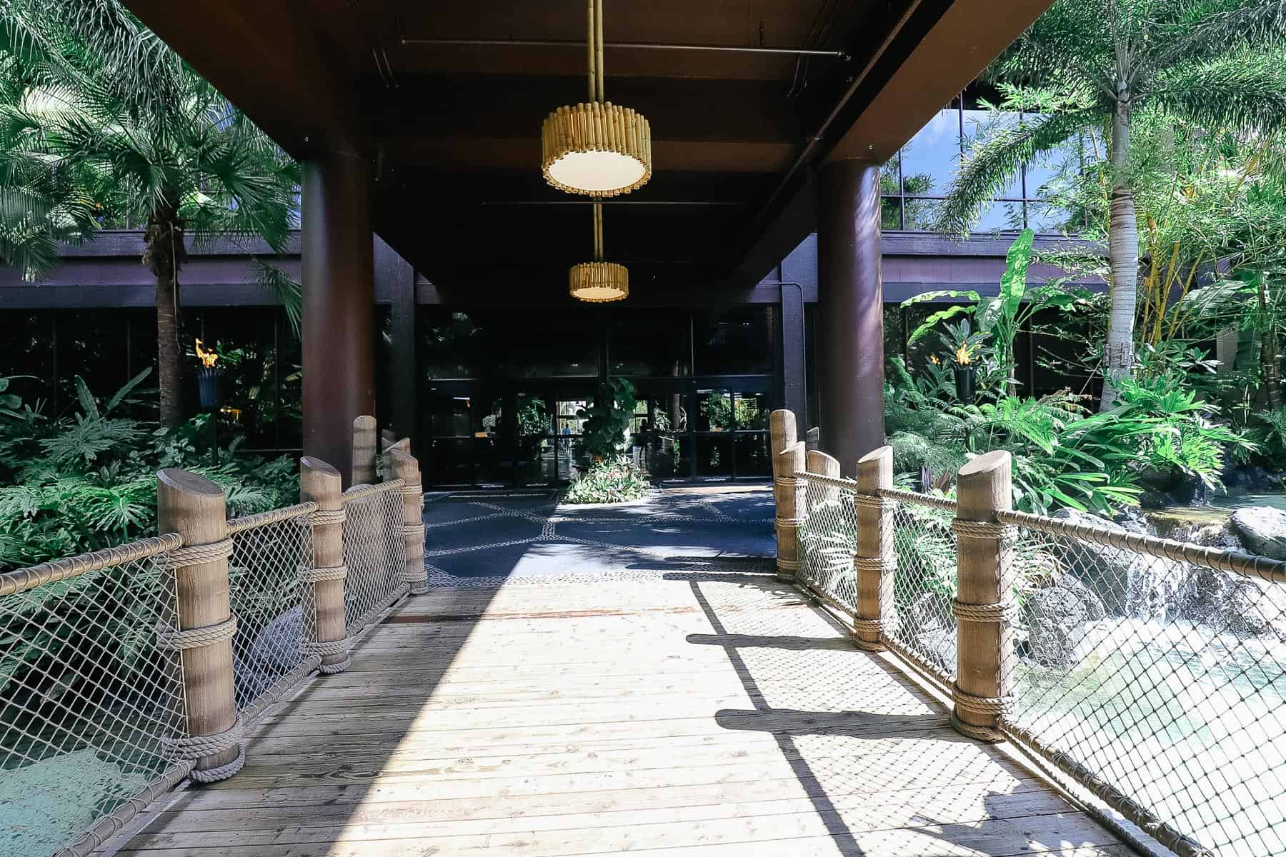 Walkway to Disney's Polynesian 