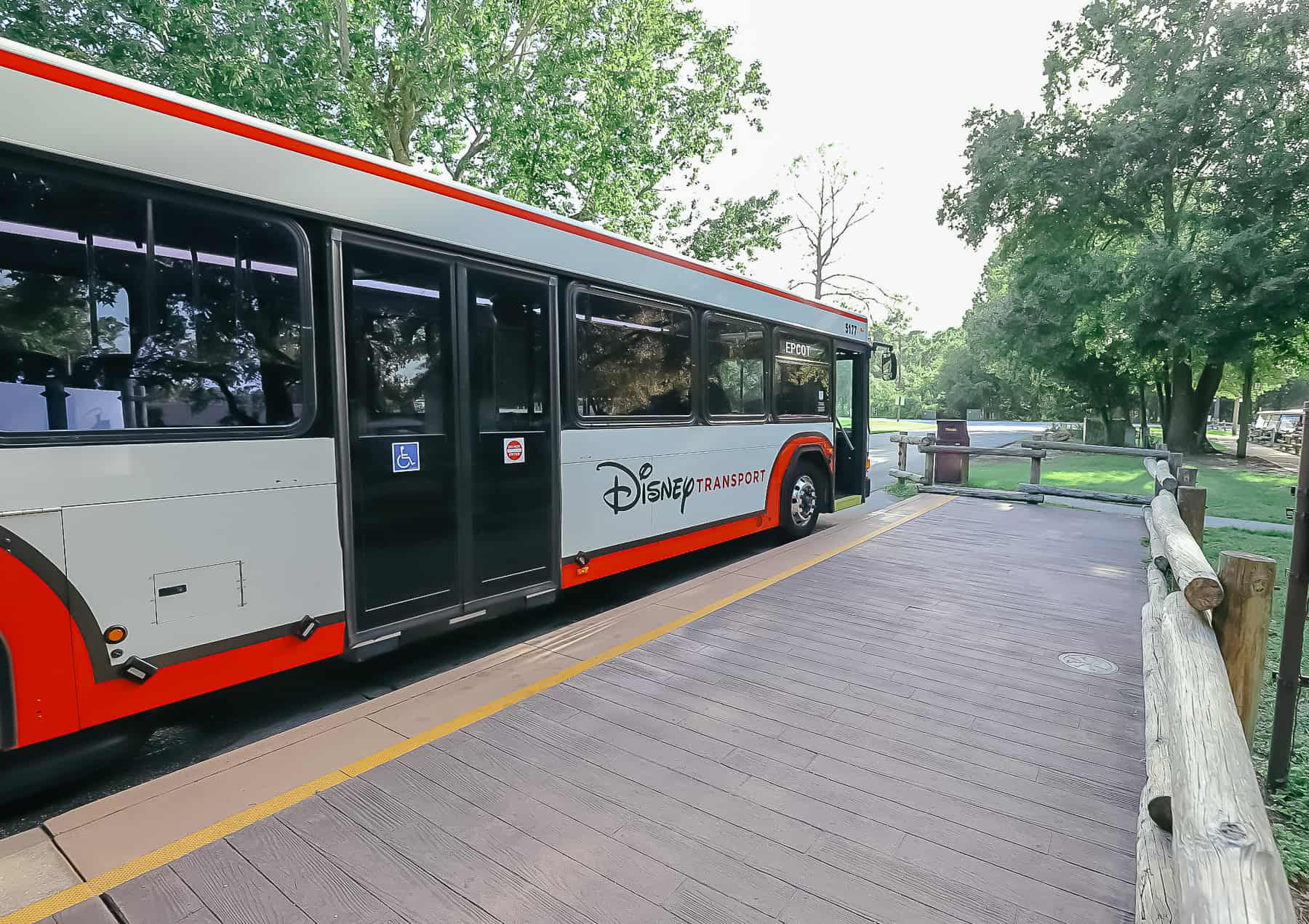 Bus at Disney's Fort Wilderness to Epcot 