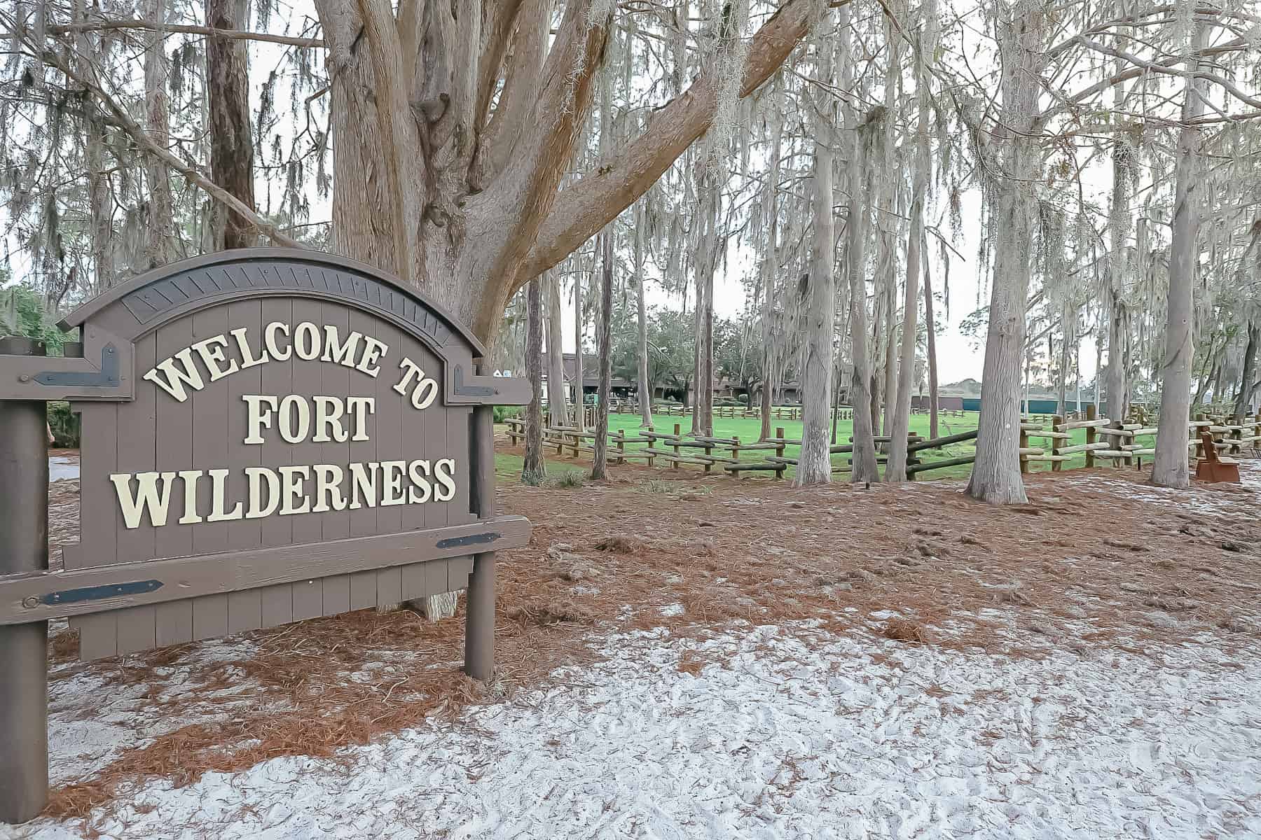 entrance to Fort Wilderness from The Settlement 