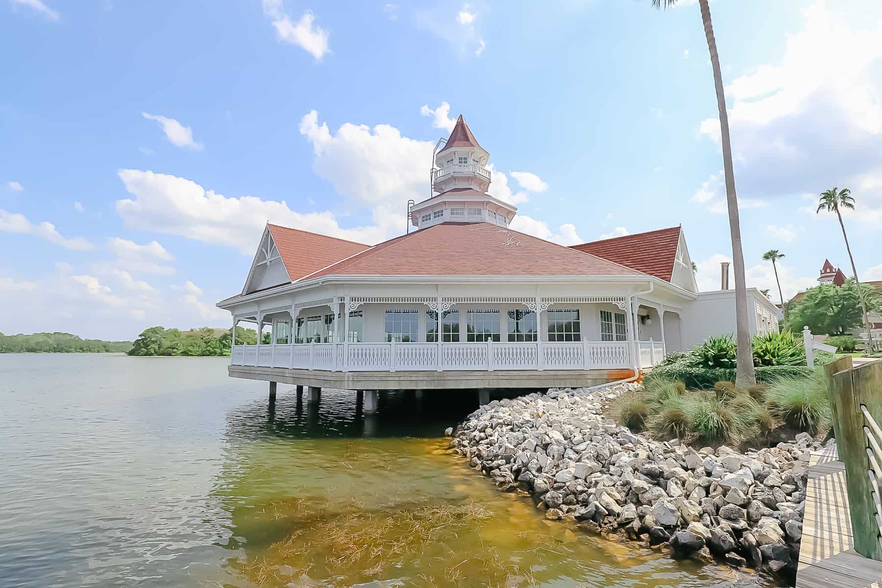 near the boat dock at Grand Floridian 