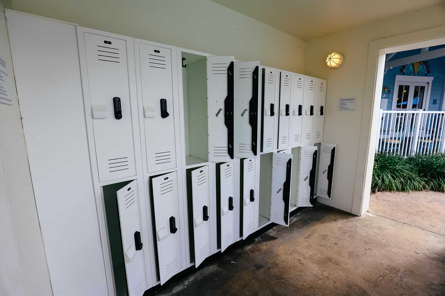 Lockers at Stormalong Bay 