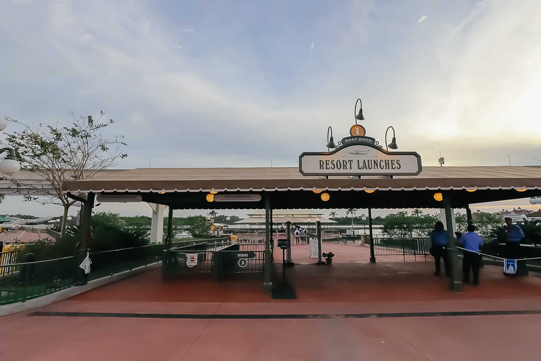 boat dock for Wilderness Lodge at Magic Kingdom