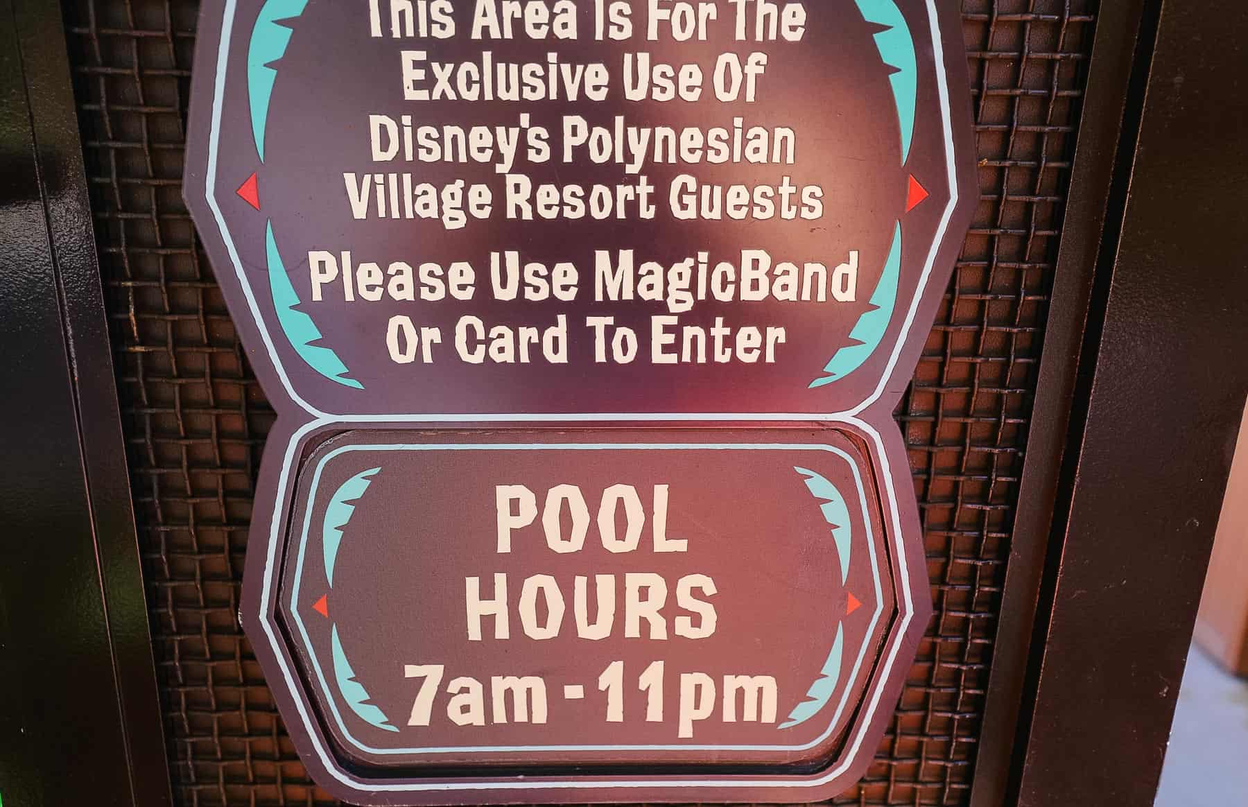 Oasis Pool Hours Disney Polynesian 