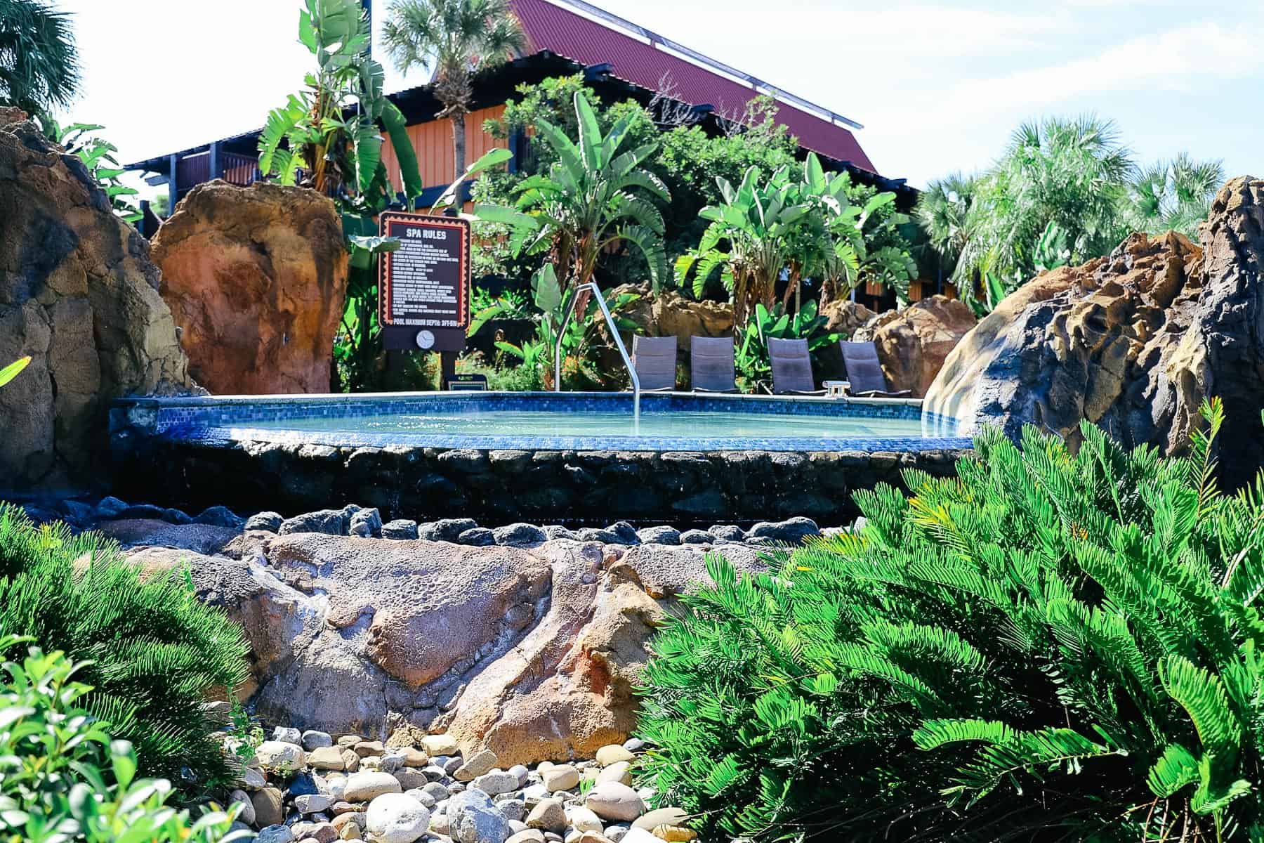 hot tub at the Lava Pool