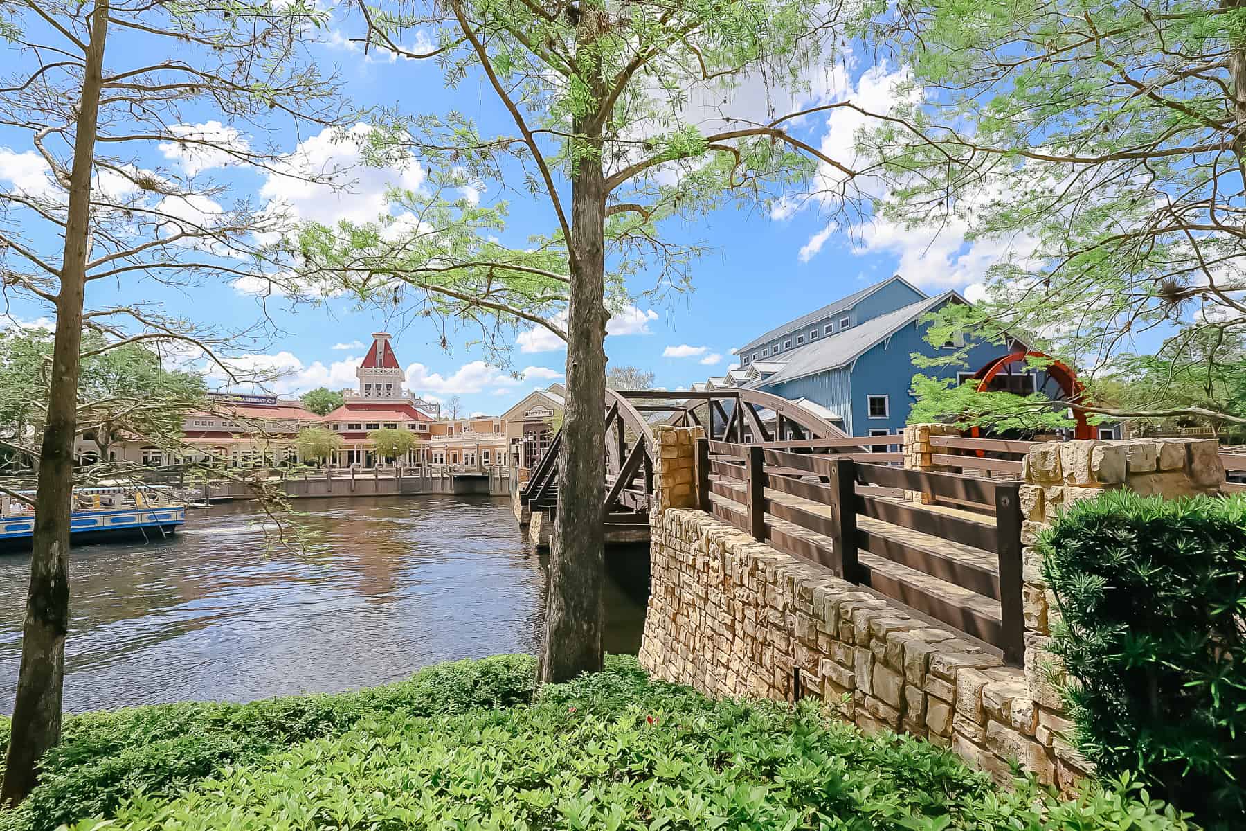 Bridge that leads to the River Cruise at Port Orleans Riverside