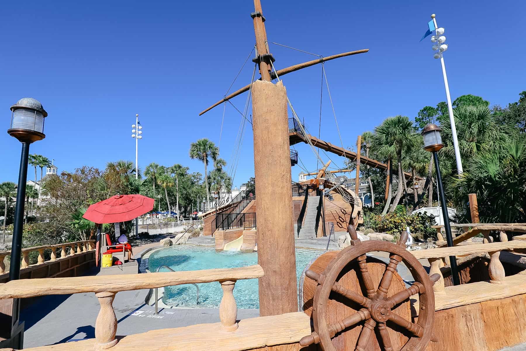 yacht club pool cabana