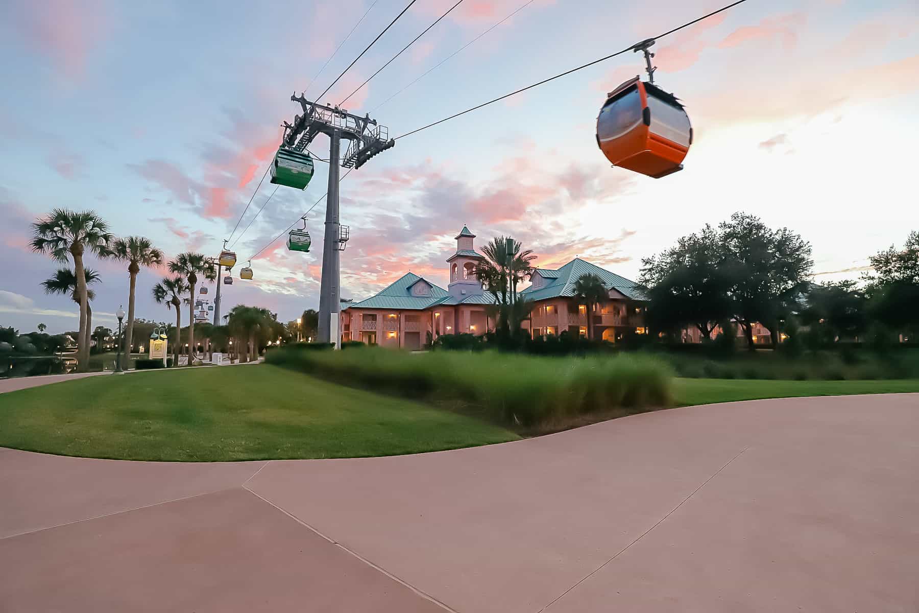 Skyliner between Aruba and Disney's Riviera at Caribbean Beach.