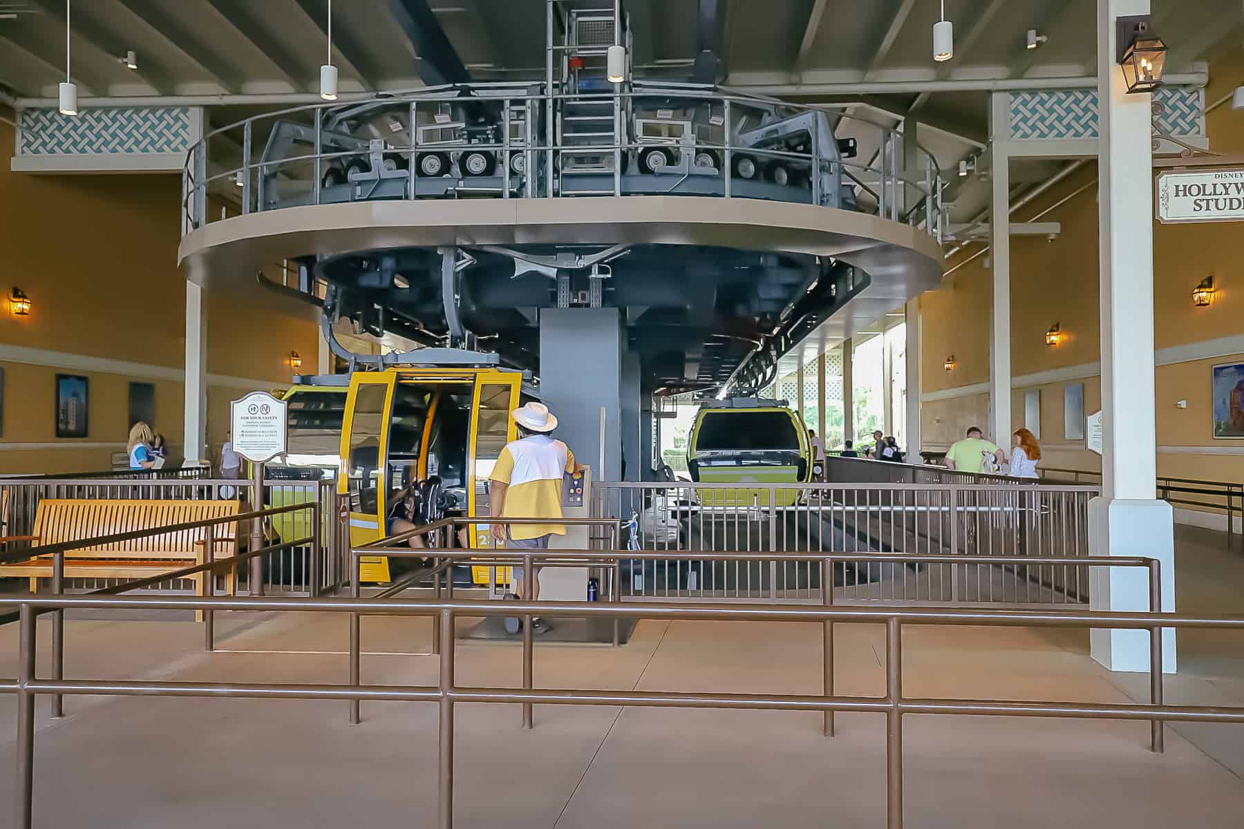 Skyliner loading area for wheelchairs and ECVs at Disney's Caribbean Beach