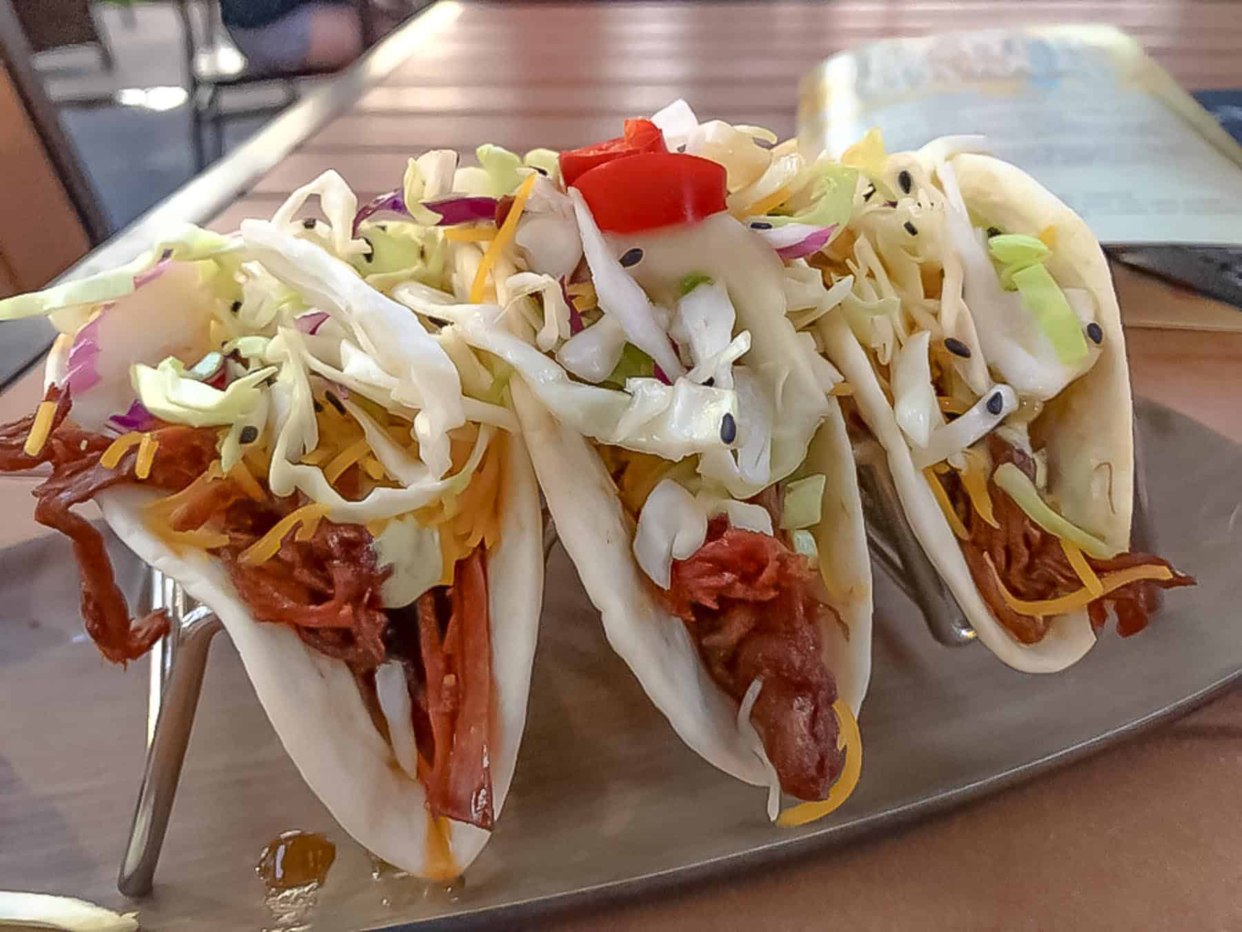 Kalua Pork Tacos at Trader Sam's Tiki Terrace