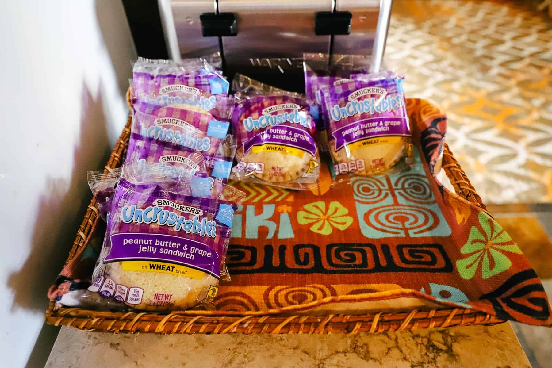 Uncrustables in Polynesian Club Level Lounge during refreshments. 