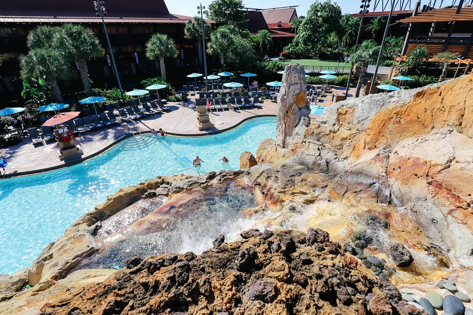 View from the top of the Lava Pool at Disney's Polynesian 