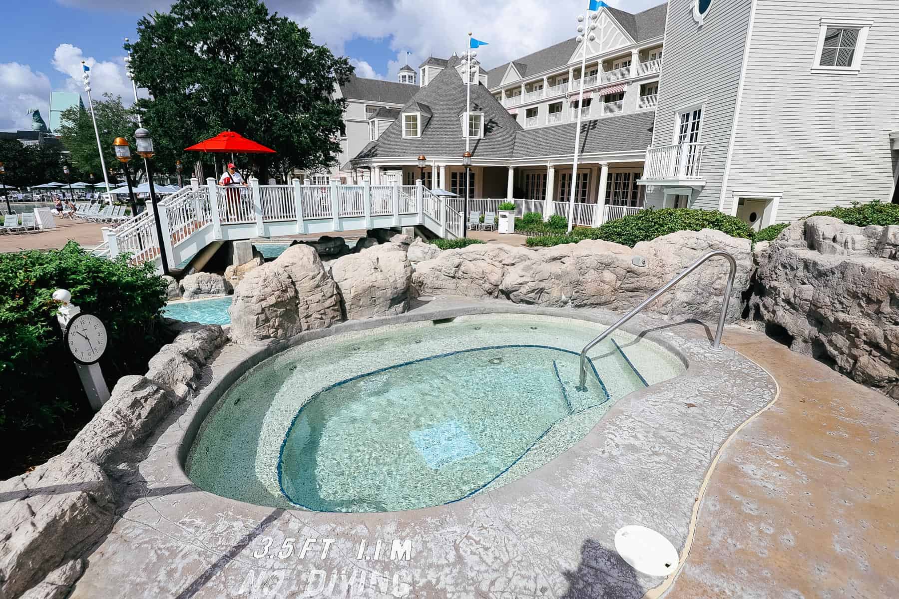 Whirlpool hot tubs at Disney's Stormalong Bay 