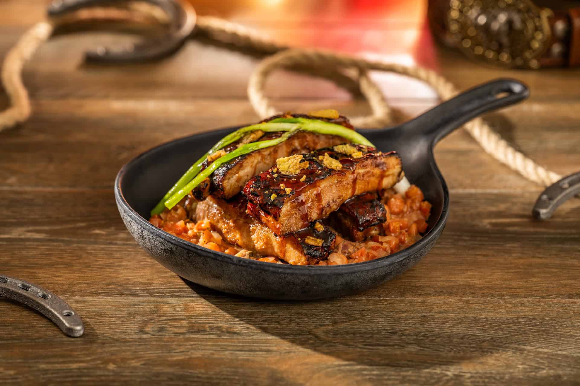 Glazed Sticky Ribs at Diamond Horseshoe Pop-Up