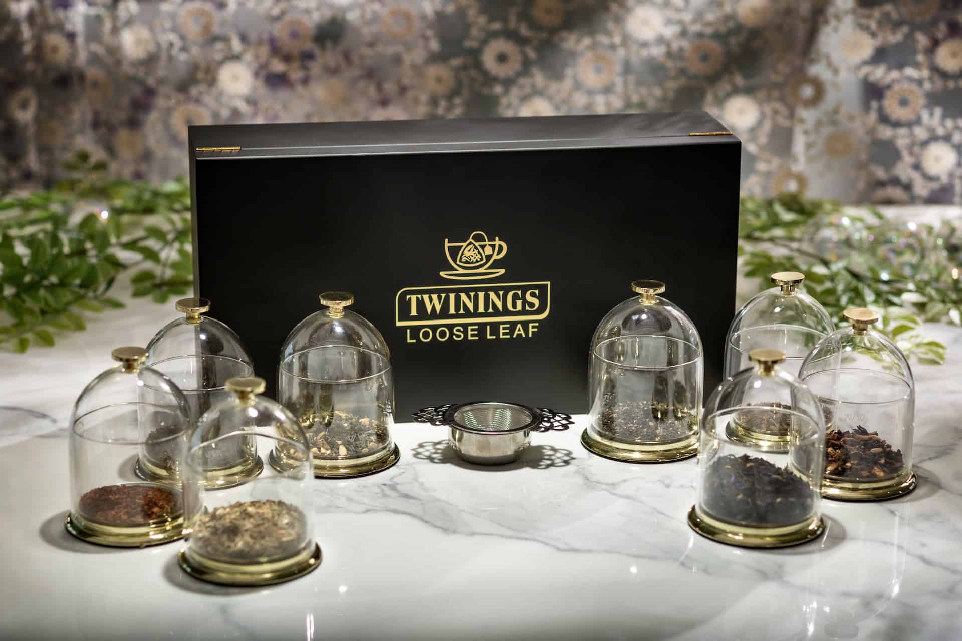 a box of Twinings Loose Leaf tea