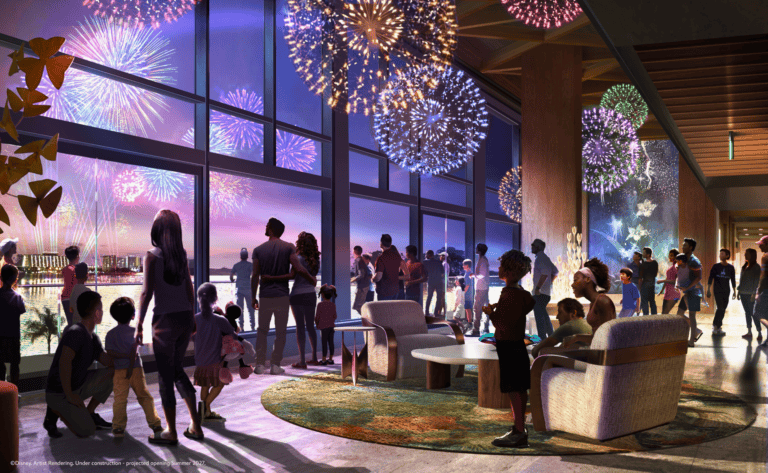 First Look: Lobby, Dining, and Fireworks Viewing Area Concept Art for Disney’s Lakeshore Lodge