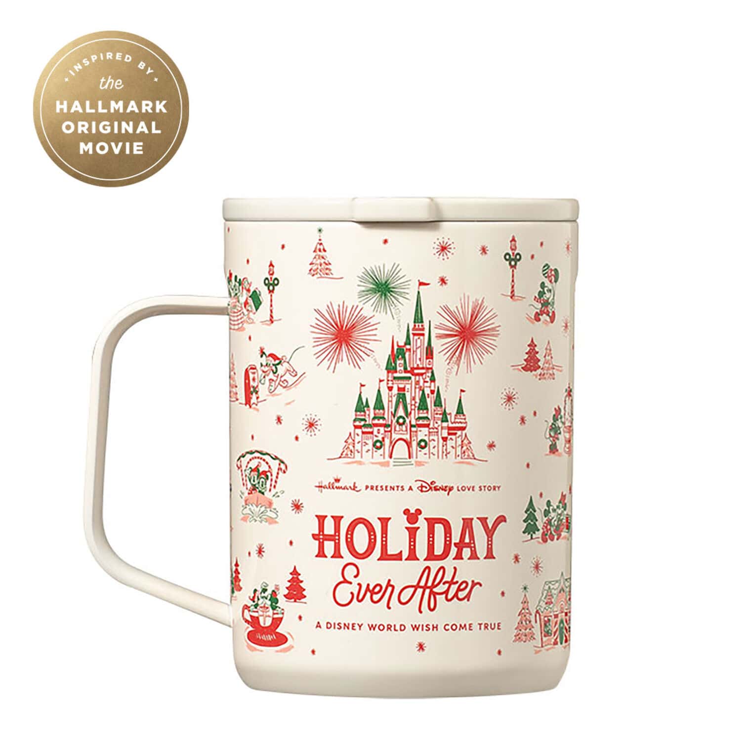 a Holiday Ever After mug for the Disney and Hallmark movie