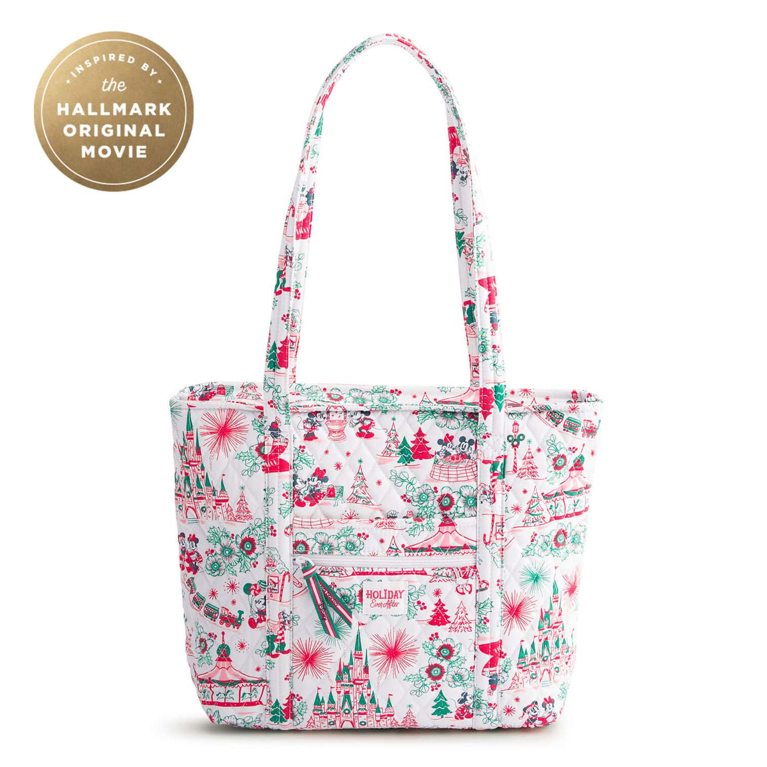 a Vera Bradley tote collab with Hallmark and Disney for Holiday Ever After movie