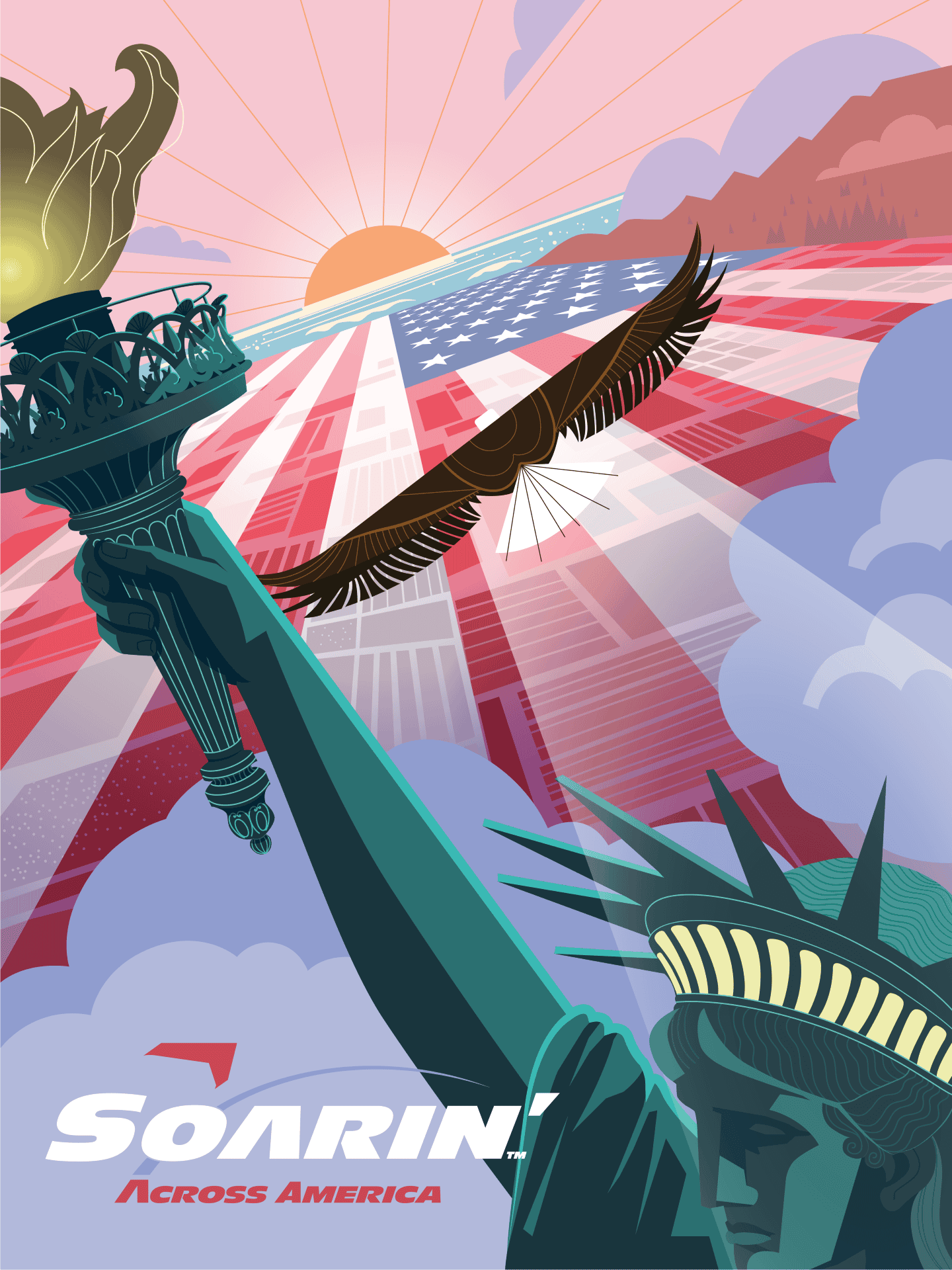 Soarin' Across American Attraction Poster