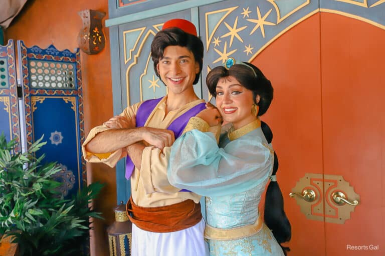 Meet Aladdin and Jasmine at Magic Kingdom (Together)