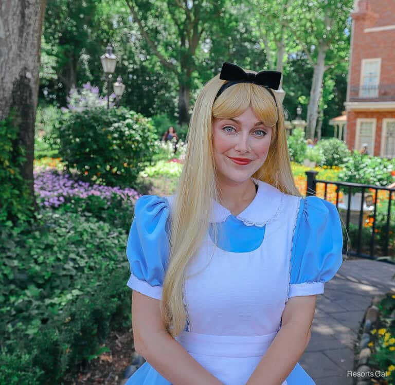 Meet Alice at Epcot’s United Kingdom Pavilion