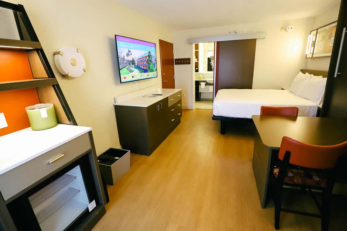 interior room layout at a value resort 