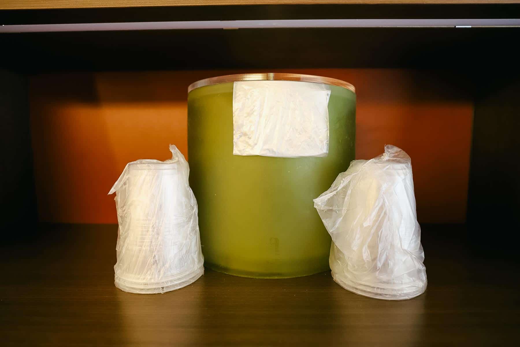 ice bucket in the room at Disney's All-Star Music 