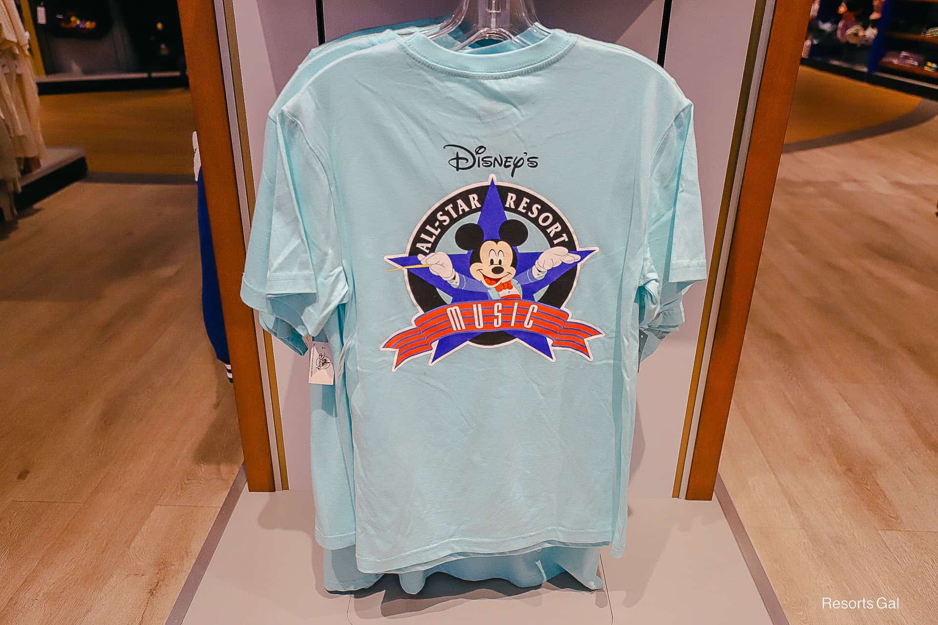 back side of an All-Star Music Resort T-Shirt 
