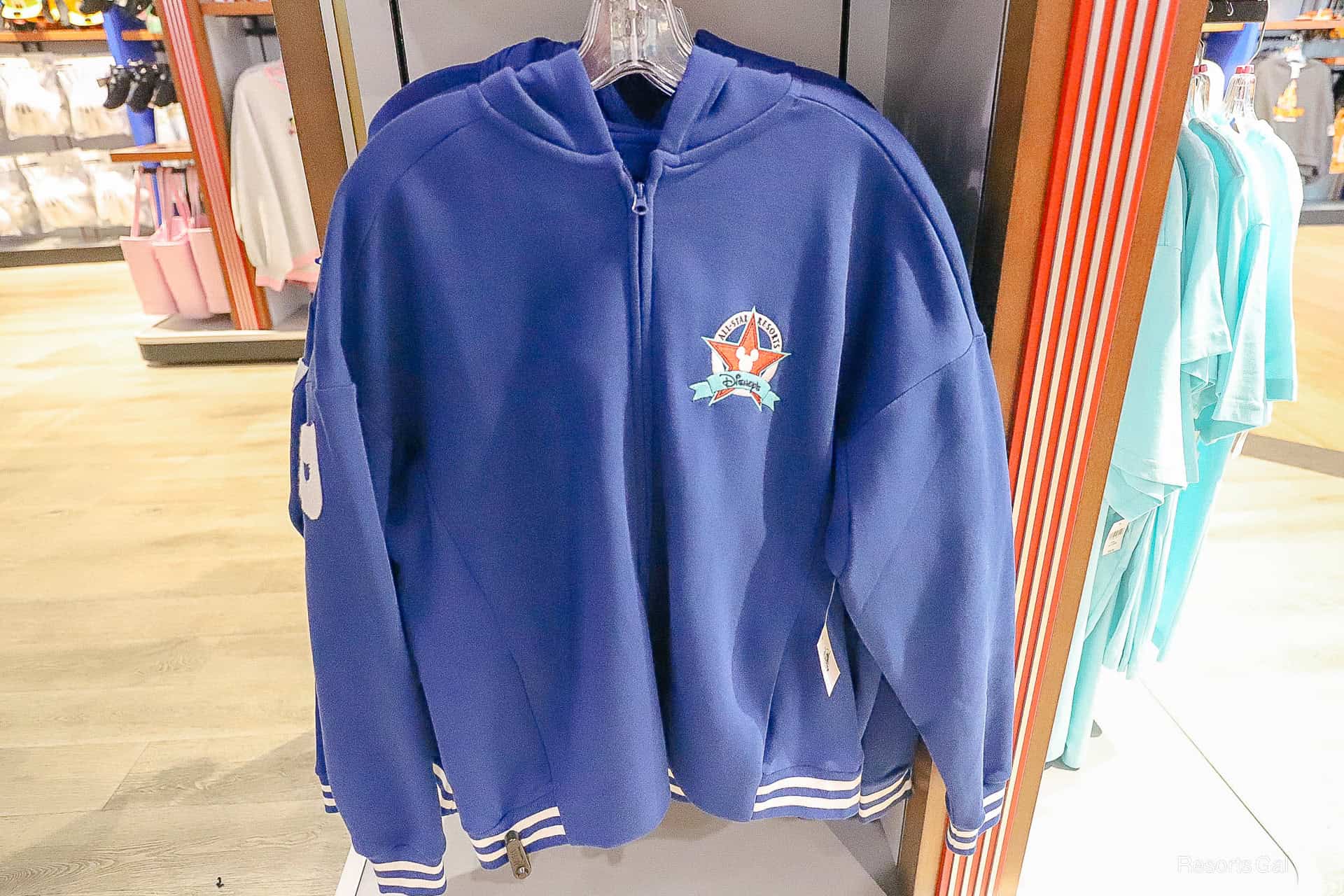 front of Disney's All-Star Resorts hooded zip-up jacket 