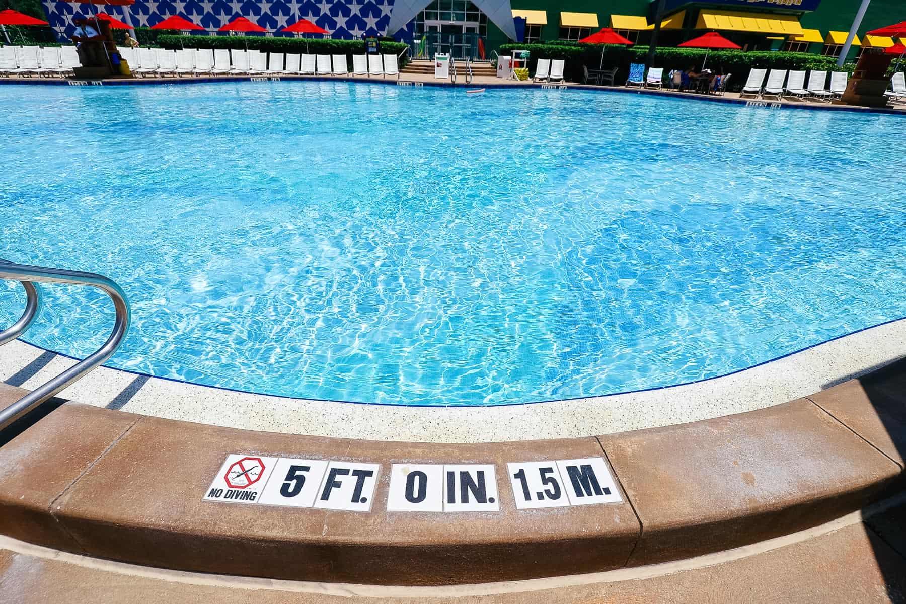 The maximum pool depth at All-Star Sports. 