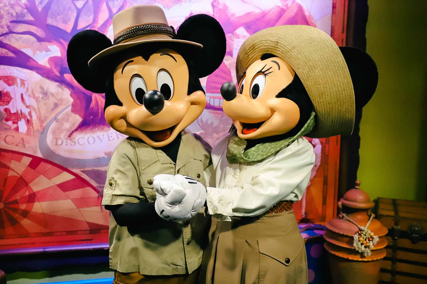 Mickey and Minnie Mouse at Animal Kingdom 