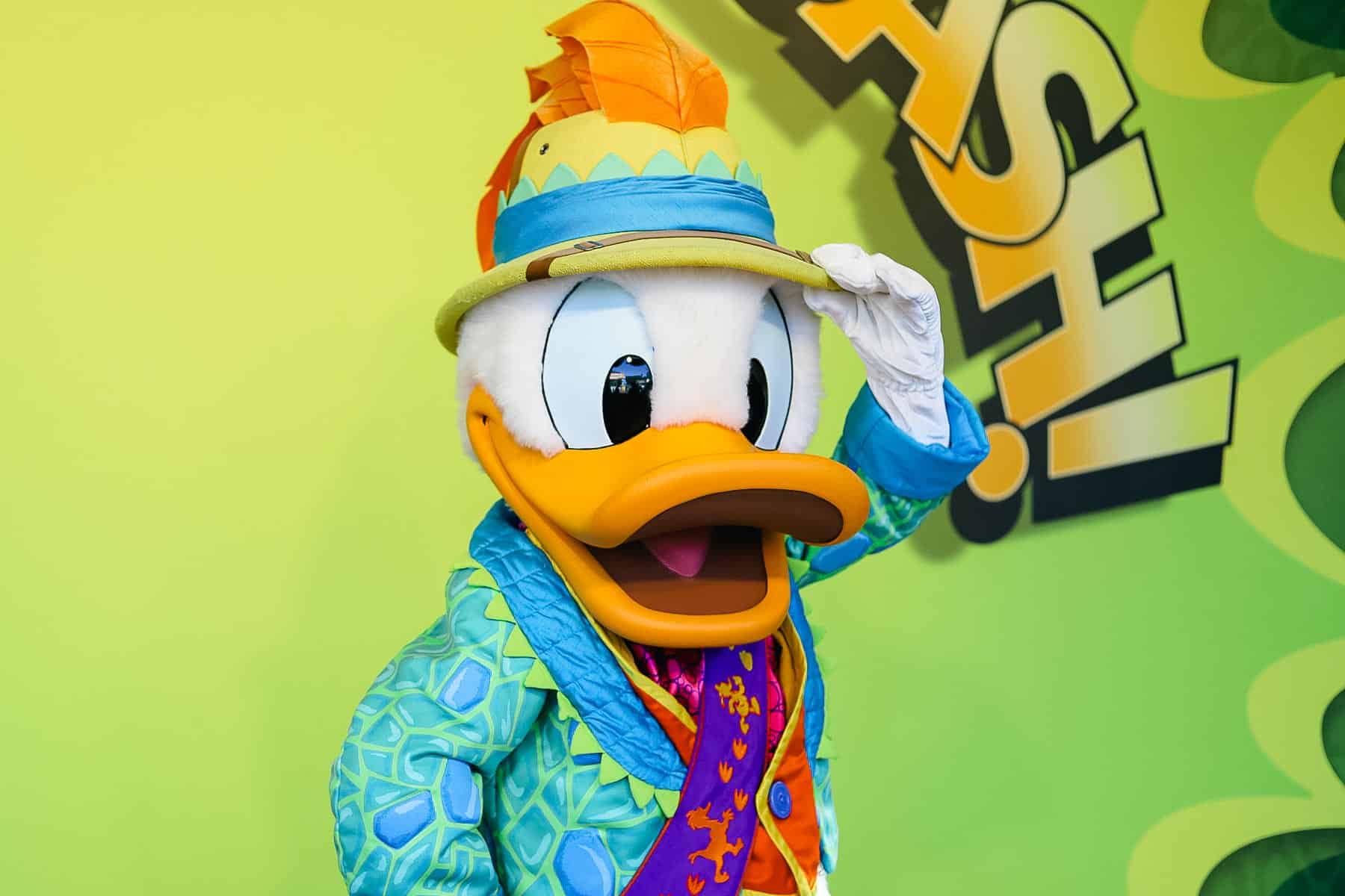 Donald Duck at Donald's Dino Bash 