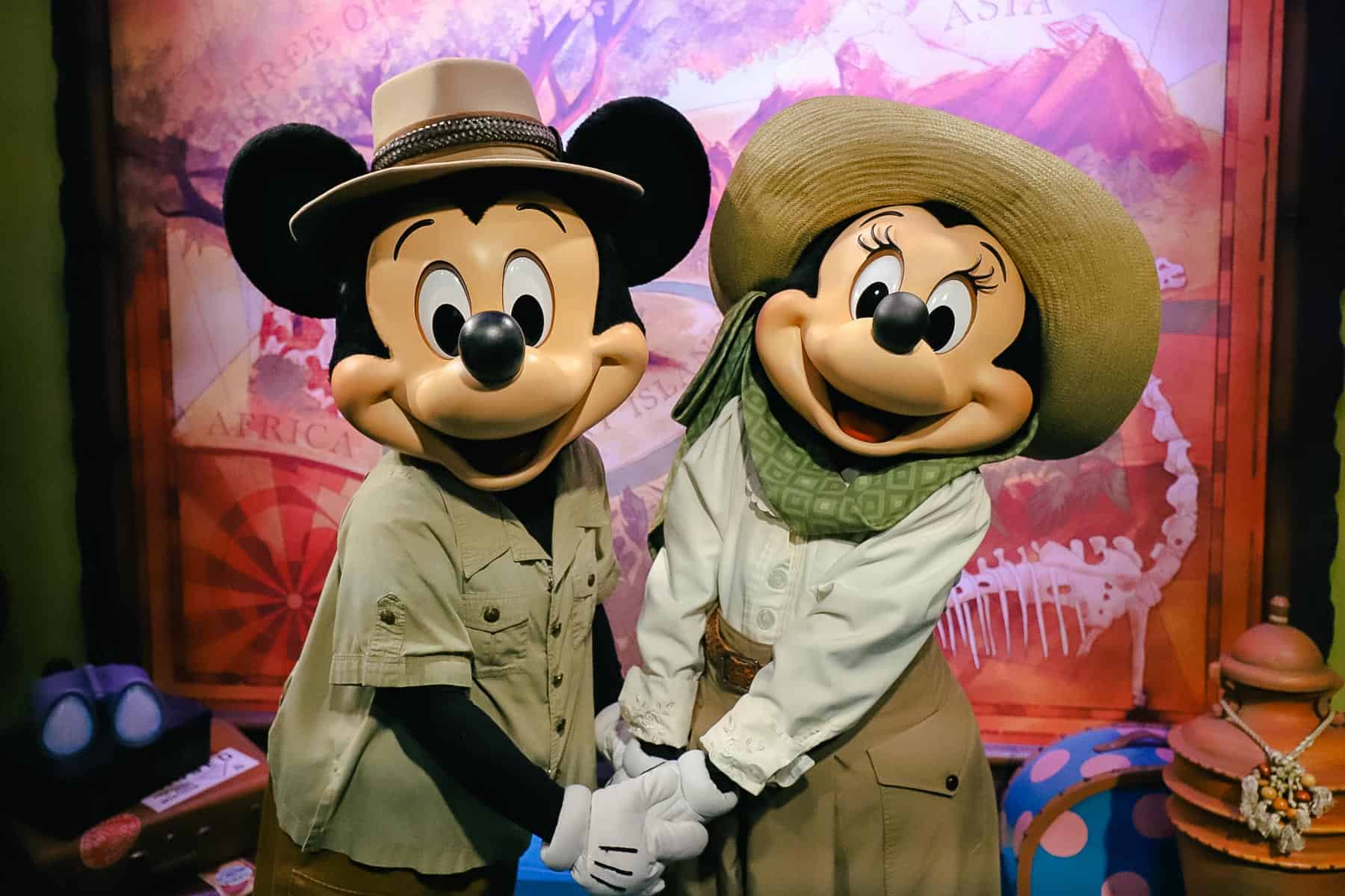 Mickey and Minnie Mouse at Adventurer's Outpost 