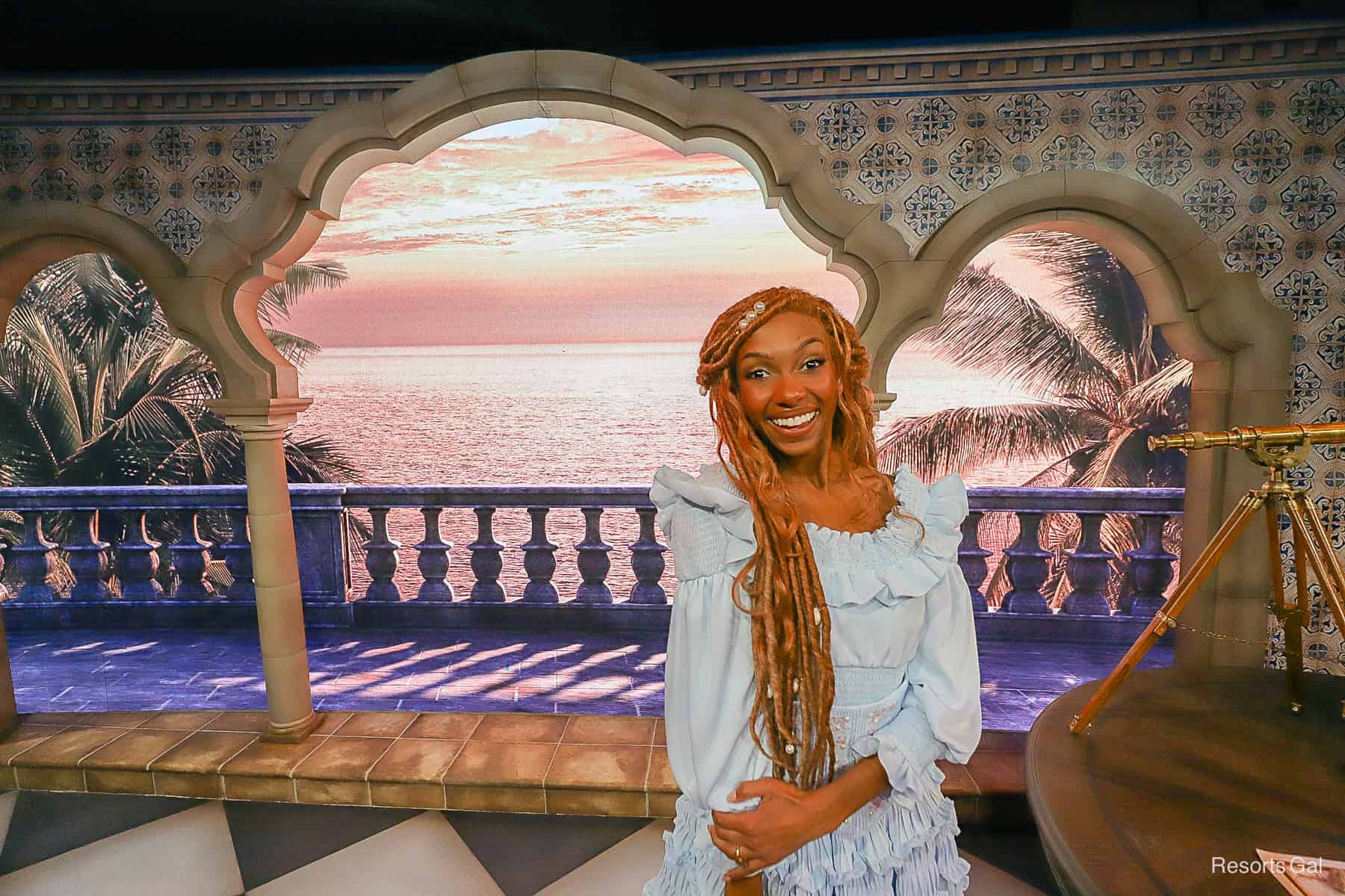 Ariel poses for a photo 