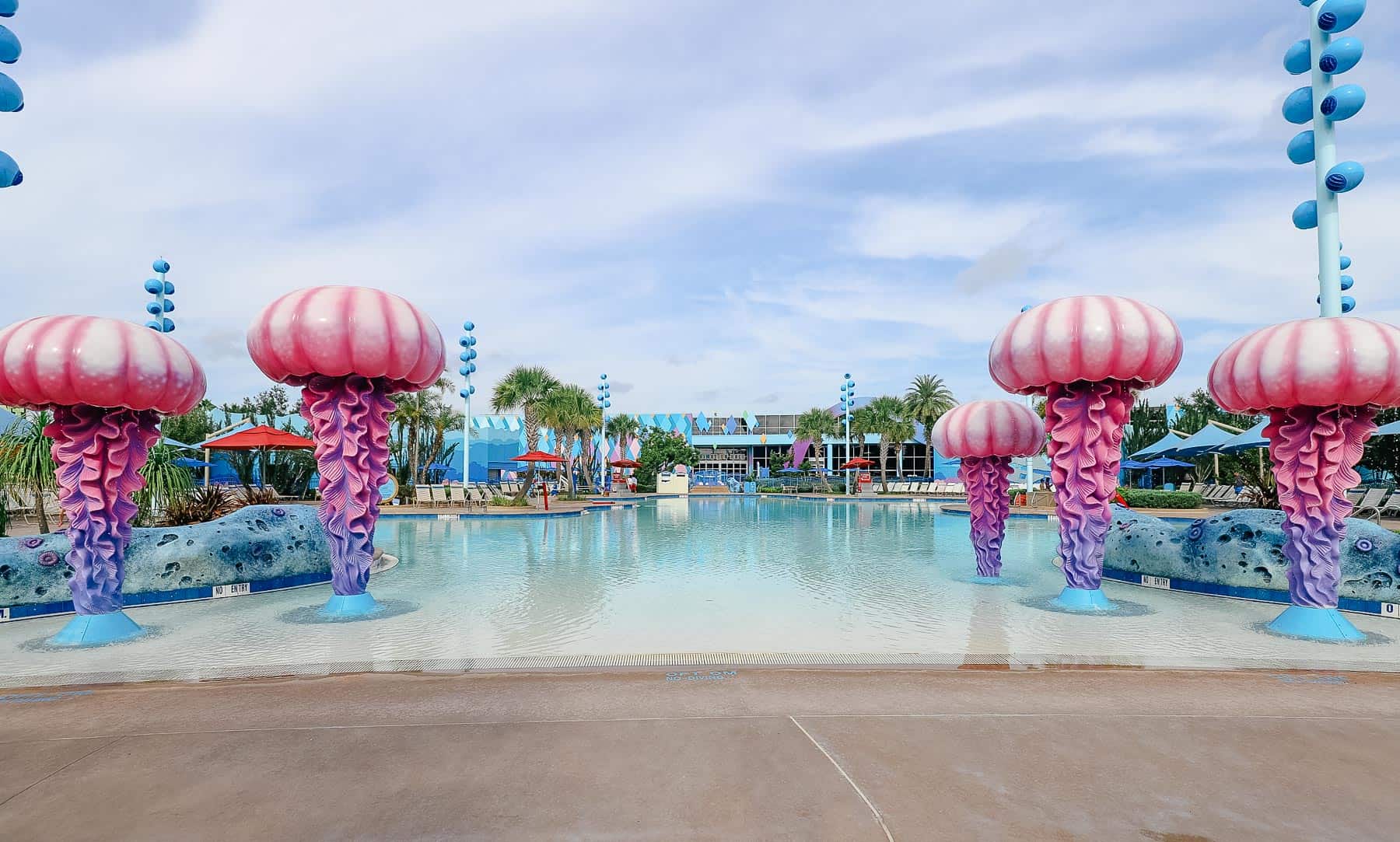 entrance to the Big Blue Pool at Disney's Art of Animation Resort 