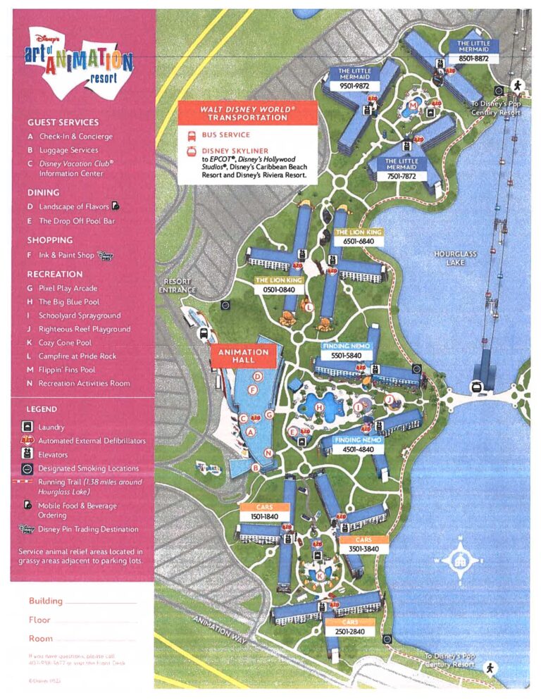 Disney's Art of Animation Resort Map - Resorts Gal