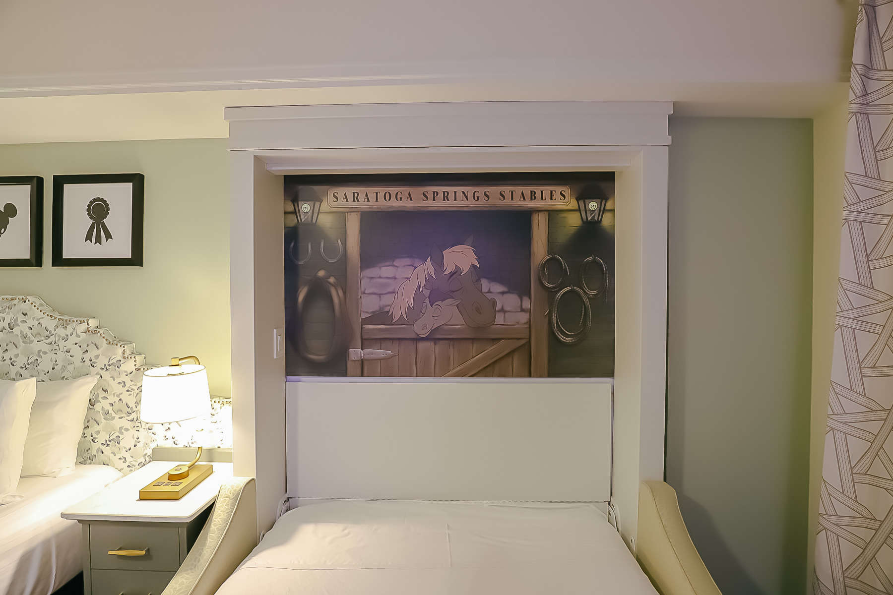 artwork reveled when Murphy bed in use 