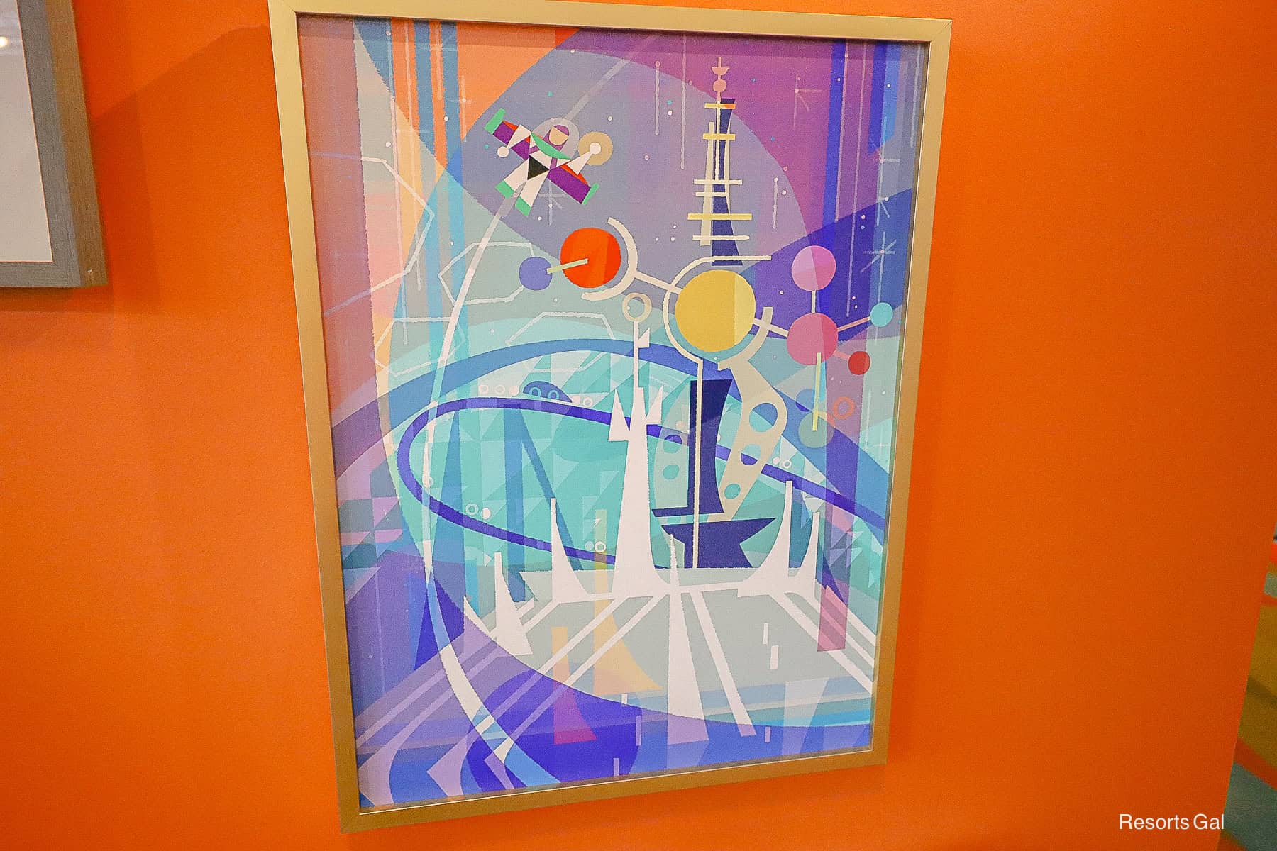 an art piece featuring Tomorrowland