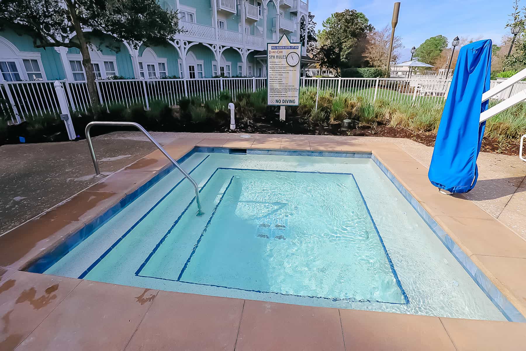 hot tub at Beach Club Villas 