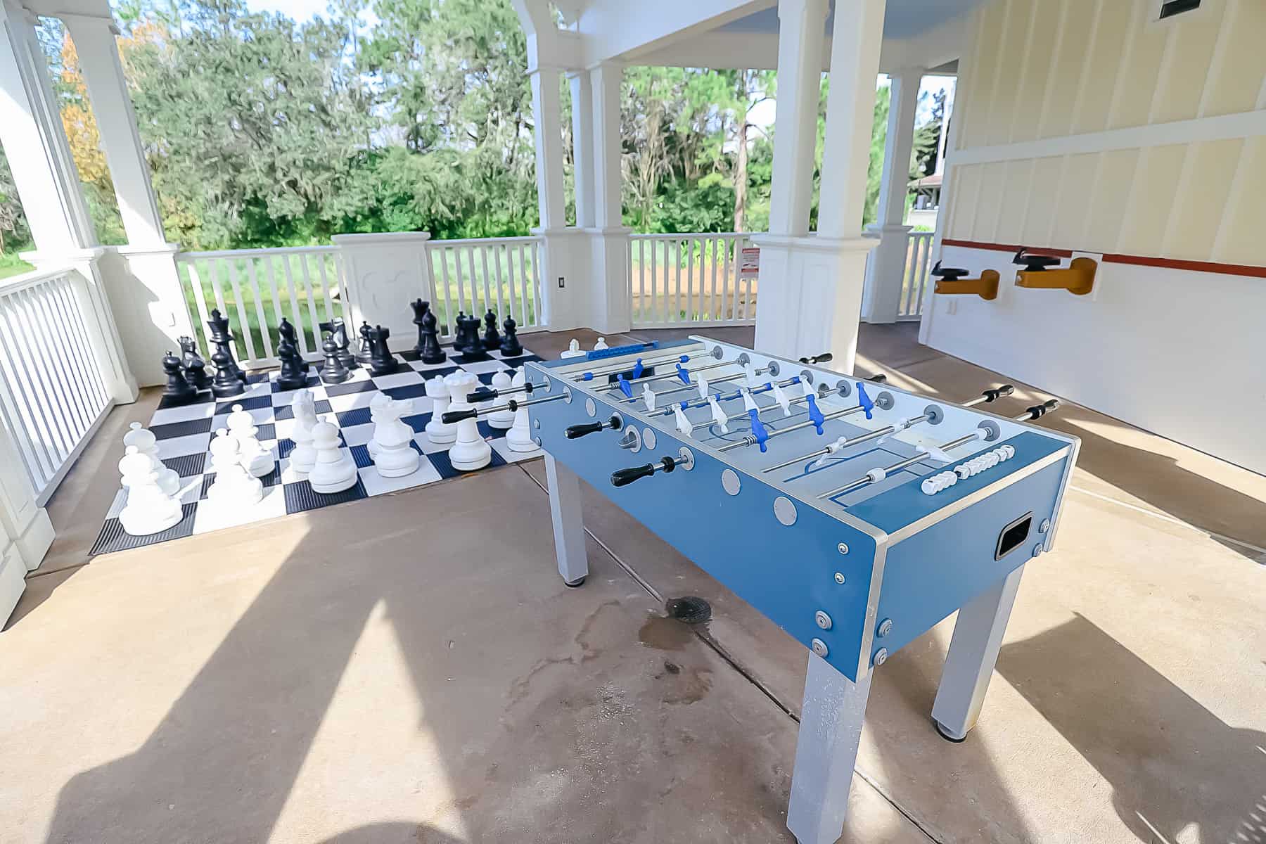 games by the pool at Beach Club Villas 