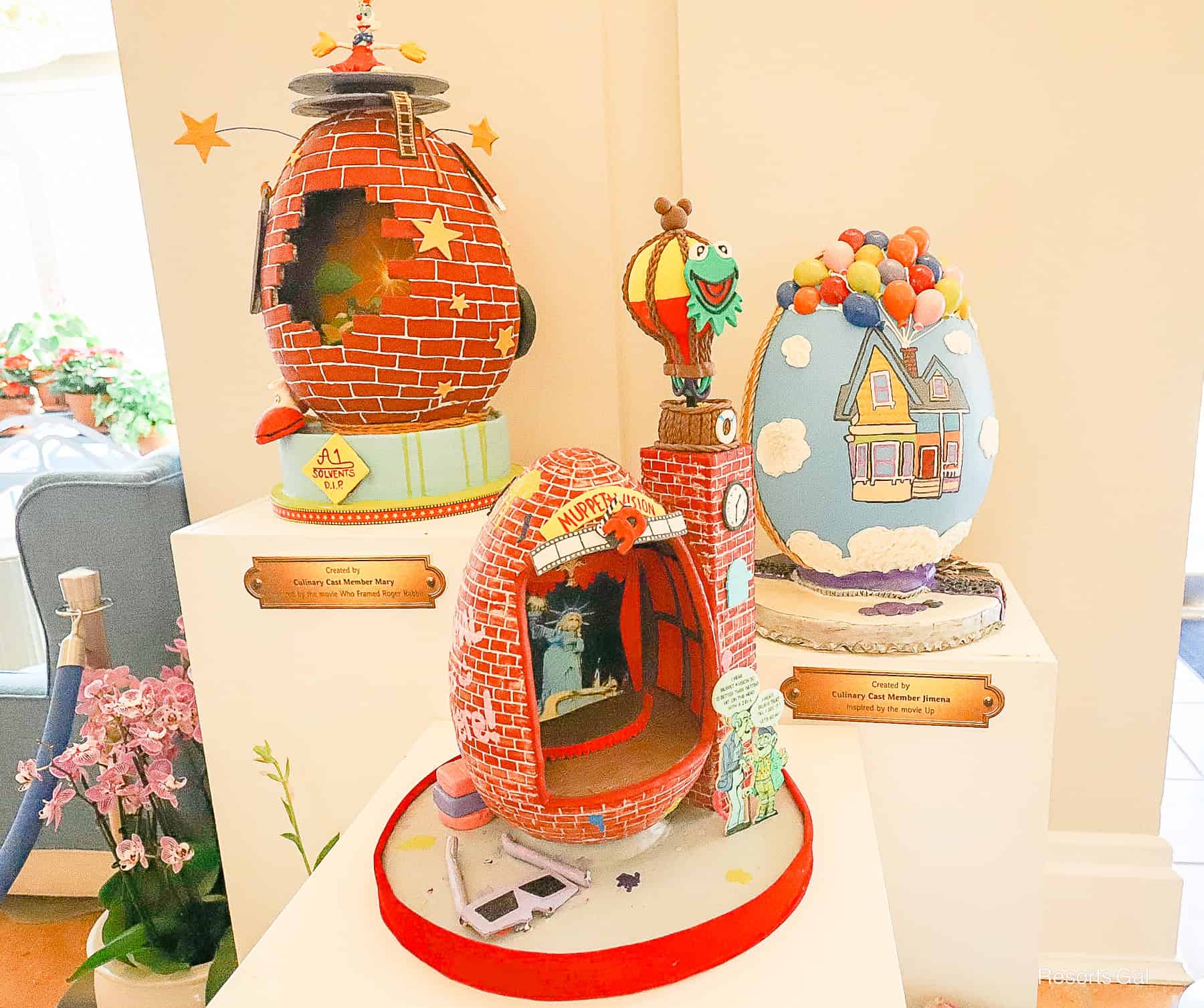 a third display of Easter Eggs at Disney's Beach Club Resort 