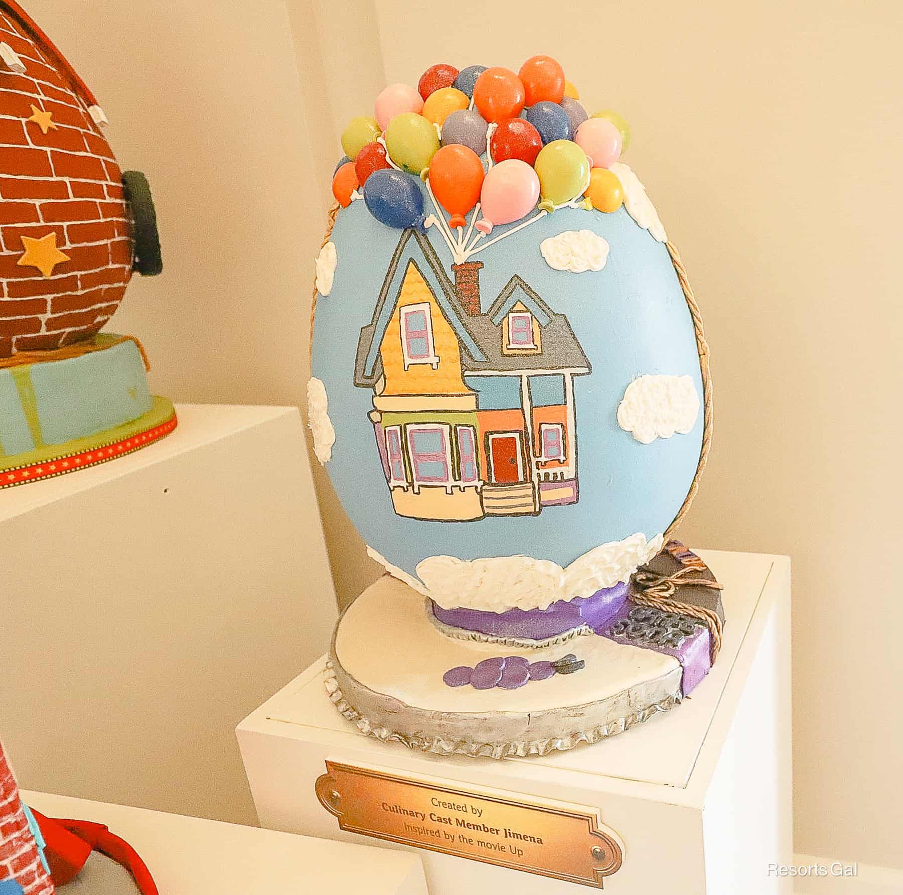 an UP inspired egg at Disney's Beach Club Resort 