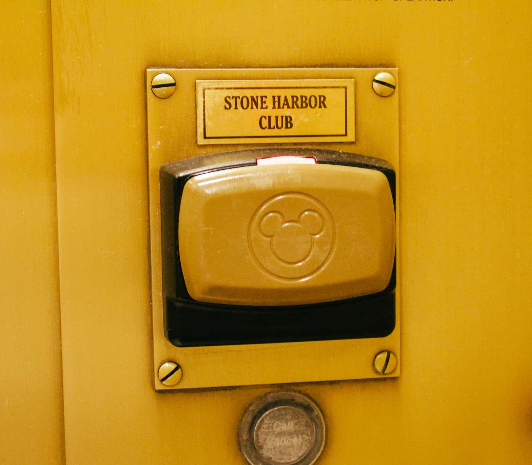 a magic band scanner in the elevator that you have to scan to access the club level floor 