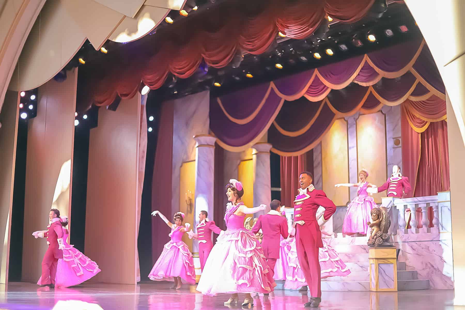 Finale Dancers at the ball await Belle and the Prince. 