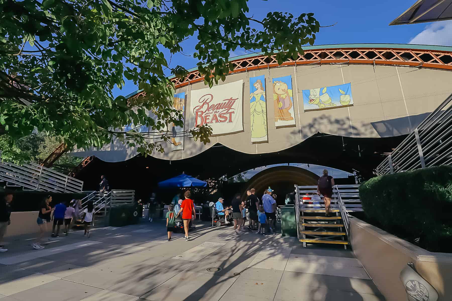 shows where guests are entering the seating area 