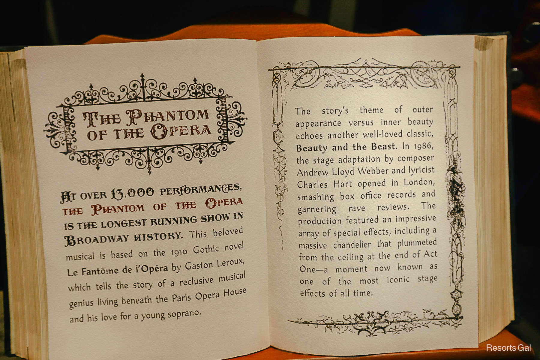 The Phantom of the Opera storybook