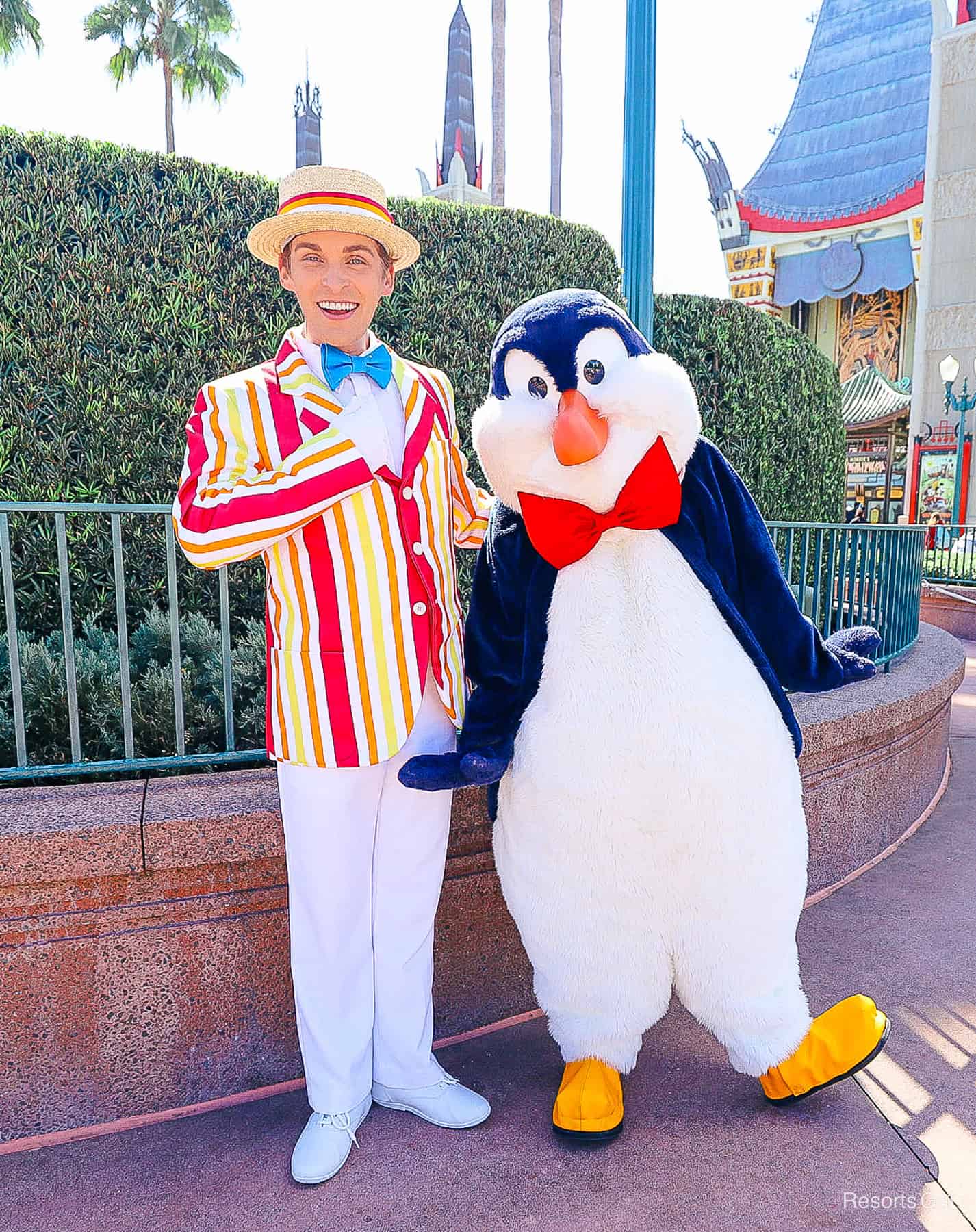 Bert on the left and Mr. Penguin on the right 