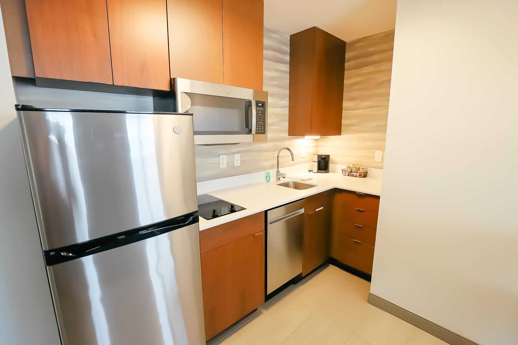 Kitchen in a Marriott Hotel Close to Disney World 