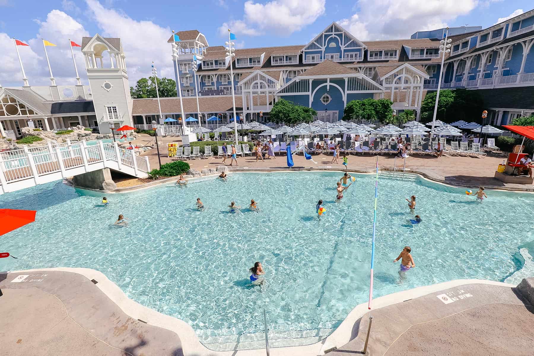 the main pool at Stormalong Bay 