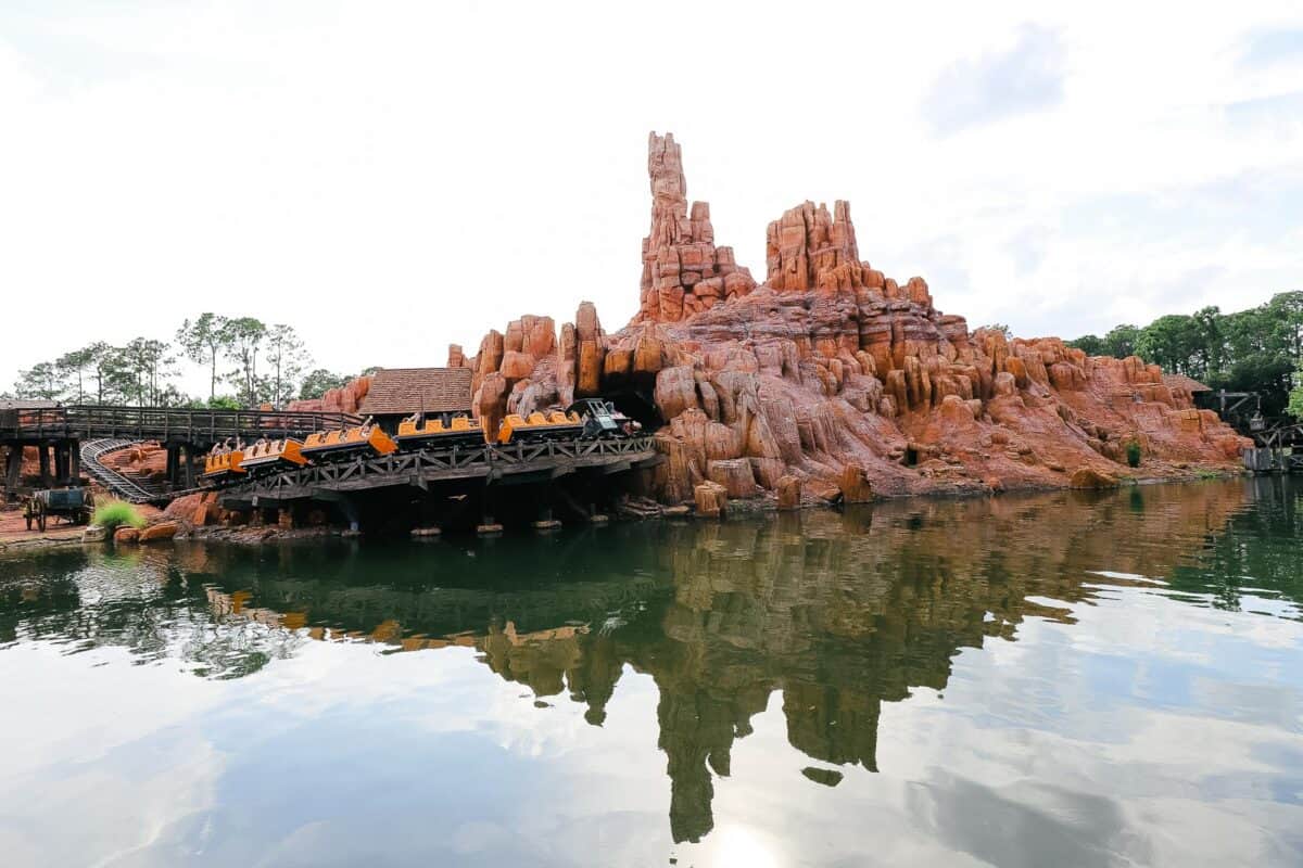 Big Thunder Mountain sits in the distance at Magic Kingdom.