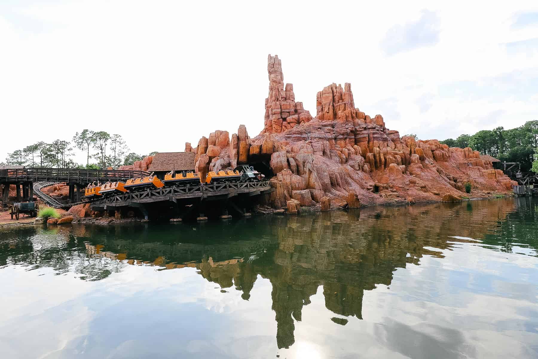 Big Thunder Mountain sits in the distance at Magic Kingdom.